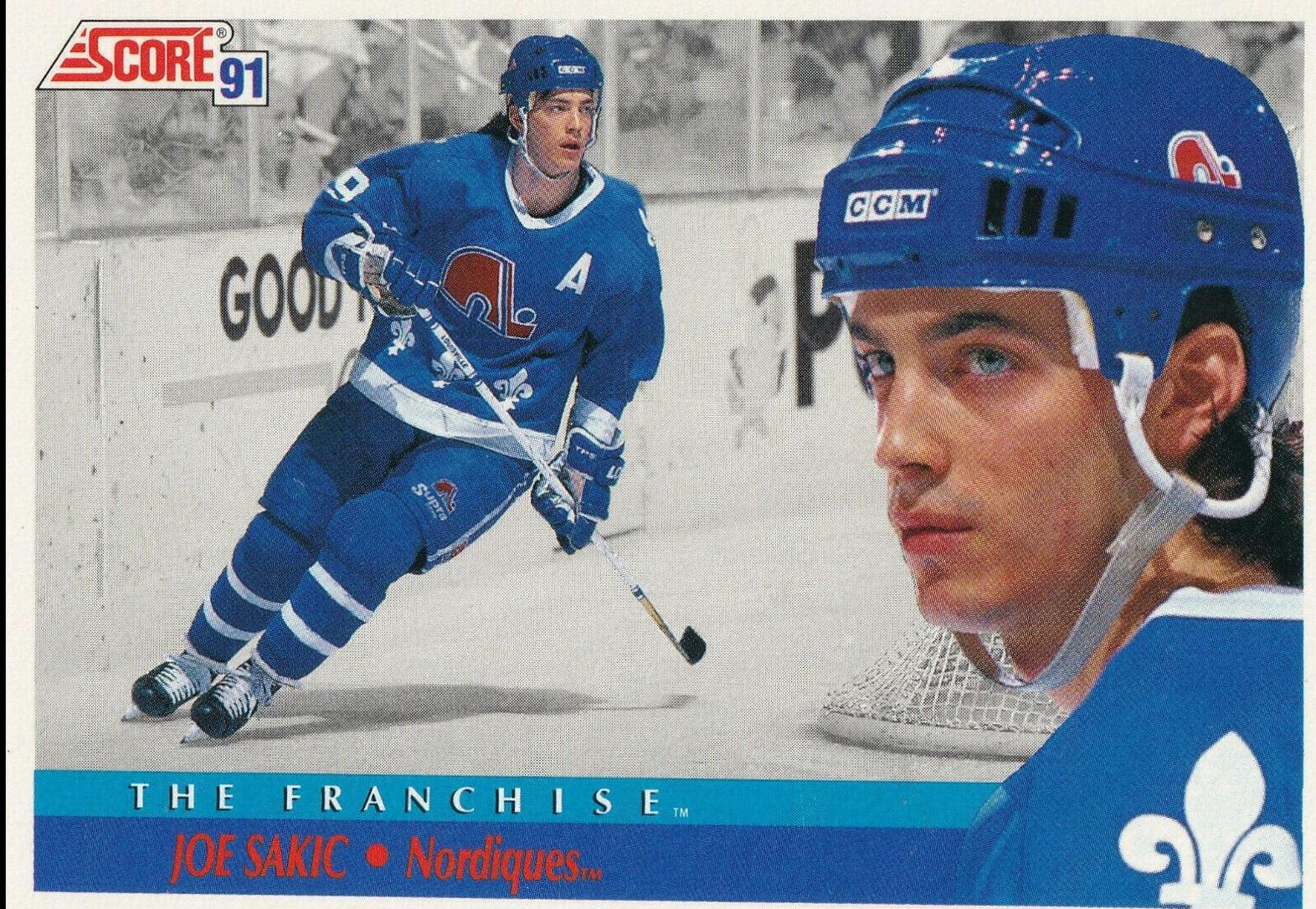 Joe Sakic #336 Hockey Cards 1991 Score American