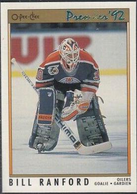 Bill Ranford #18 Hockey Cards 1991 O-Pee-Chee Premier