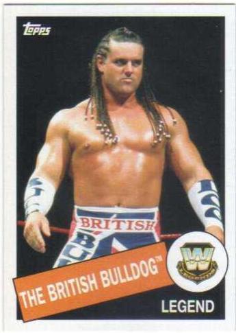 The British Bulldog #7 Wrestling Cards 2015 Topps Heritage WWE