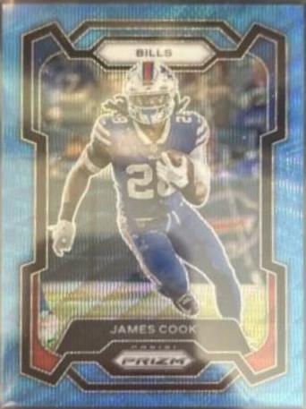 James Cook [Blue Wave] #30 Prices | 2023 Panini Prizm | Football Cards