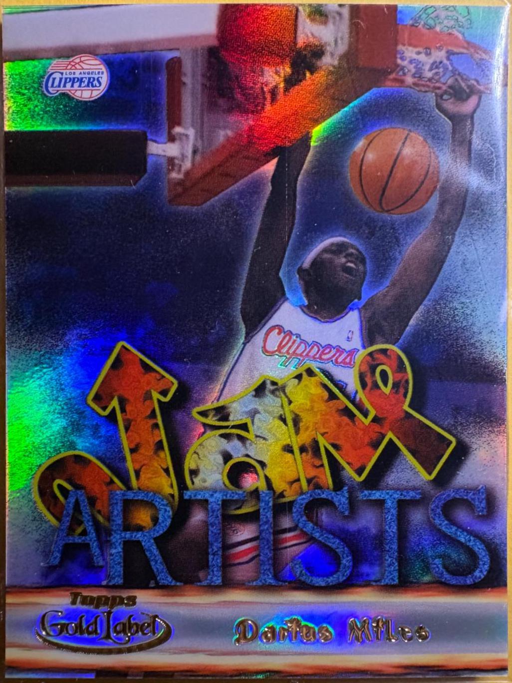 Darius Miles #JA9 2000-01 Topps Gold Label Basketball Jam Artists