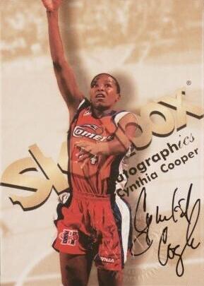 Cynthia Cooper #1 Basketball Cards 1999 Hoops WNBA Autographics