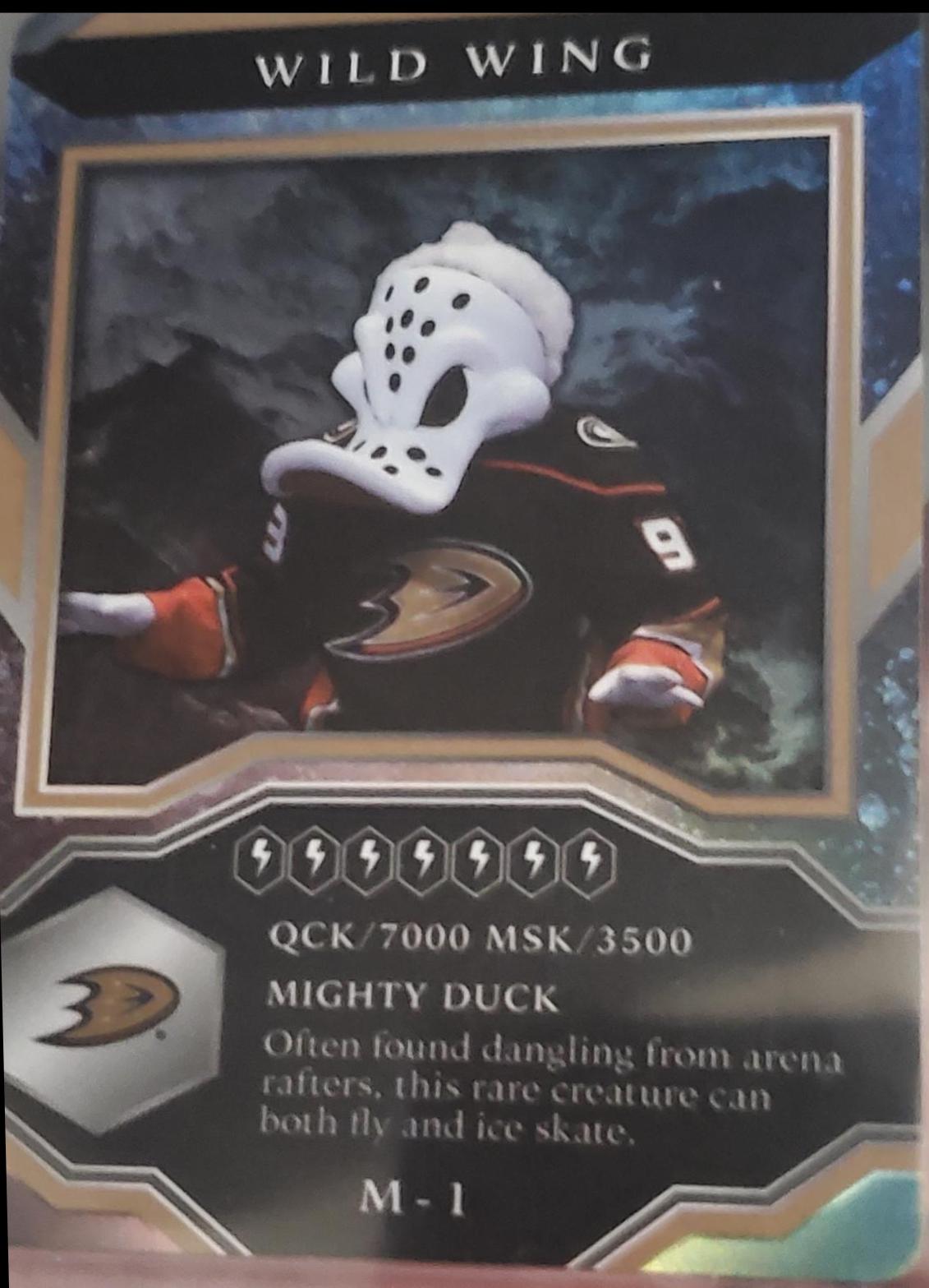 Wild Wing #M-1 Hockey Cards 2021 Upper Deck MVP Mascots Gaming