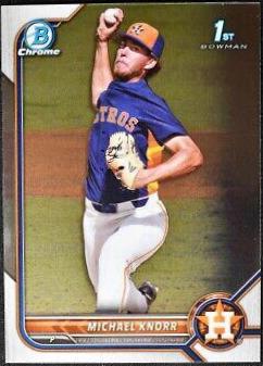 Michael Knorr #BDC-120 Baseball Cards 2022 Bowman Draft Chrome