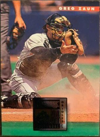 Greg Zaun #27 Baseball Cards 1996 Panini Donruss