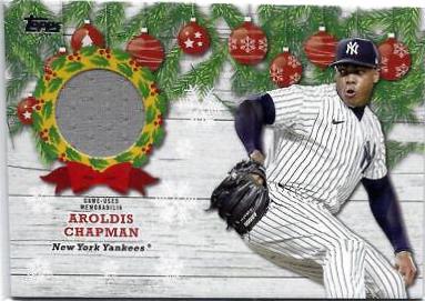 Aroldis Chapman #WRC-AC Baseball Cards 2022 Topps Holiday Relics