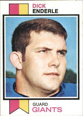 Dick Enderle #22 Football Cards 1973 Topps