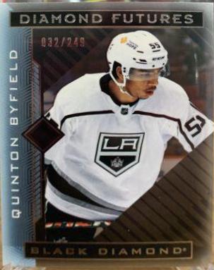 Quinton Byfield #BDF-QB Hockey Cards 2021 Upper Deck Black Diamond Futures