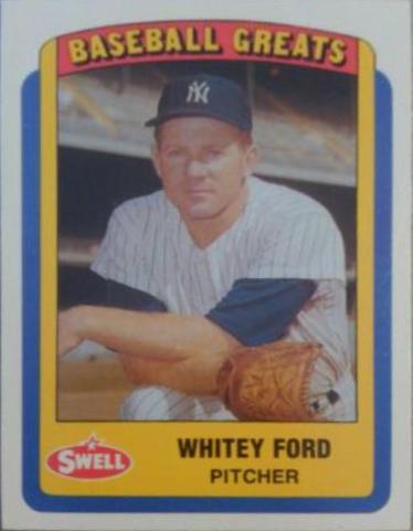 Whitey Ford #8 Baseball Cards 1990 Swell Greats