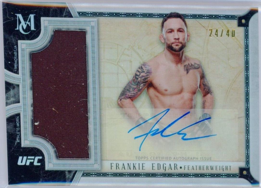 Frankie Edgar #SSAR-FE Ufc Cards 2018 Topps UFC Museum Collection Relic Autographs