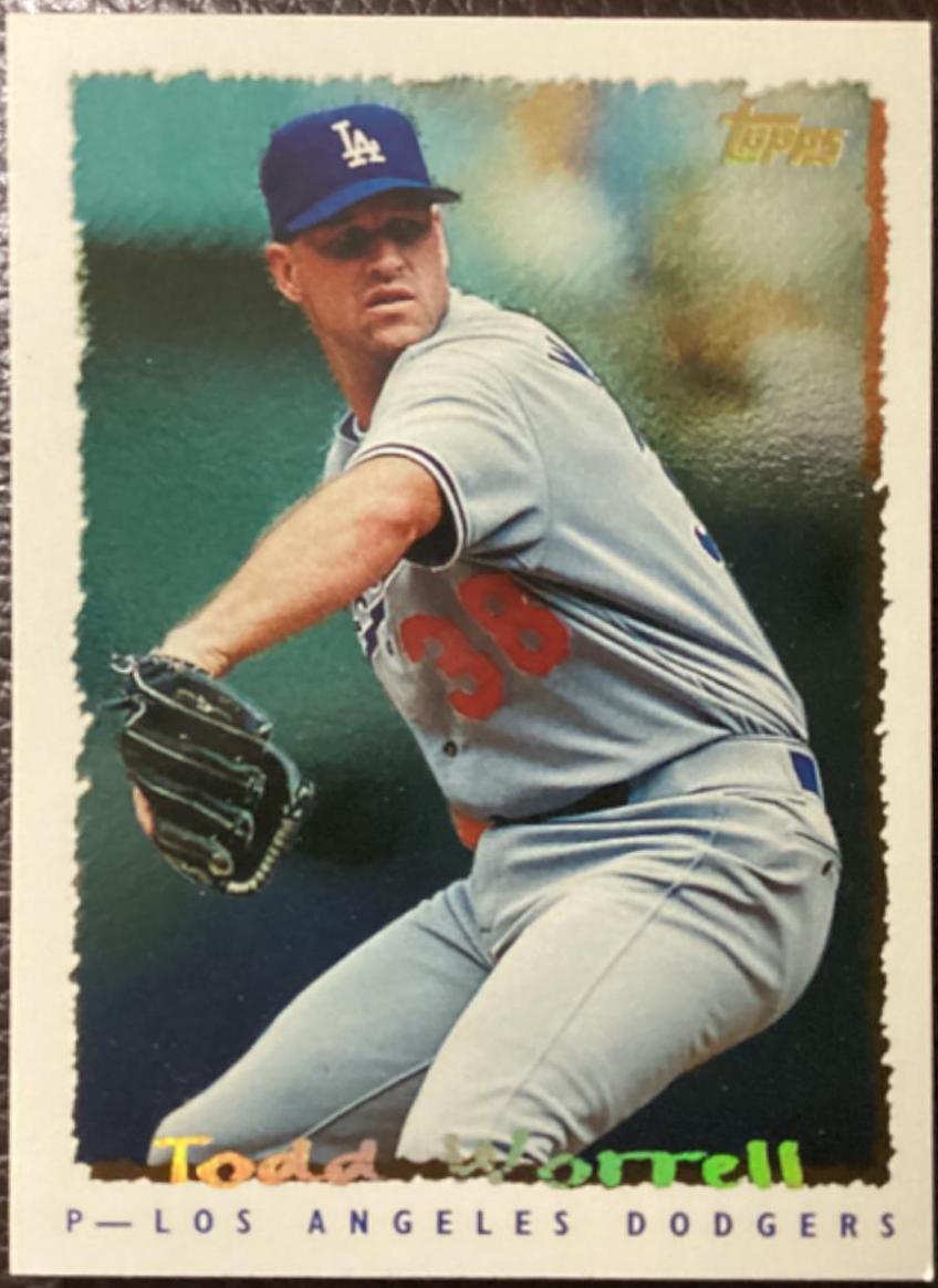 Todd Worrell #3 Baseball Cards 1995 Topps Cyberstats