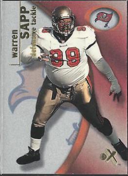 Warren Sapp #89 2001 Fleer E X Football