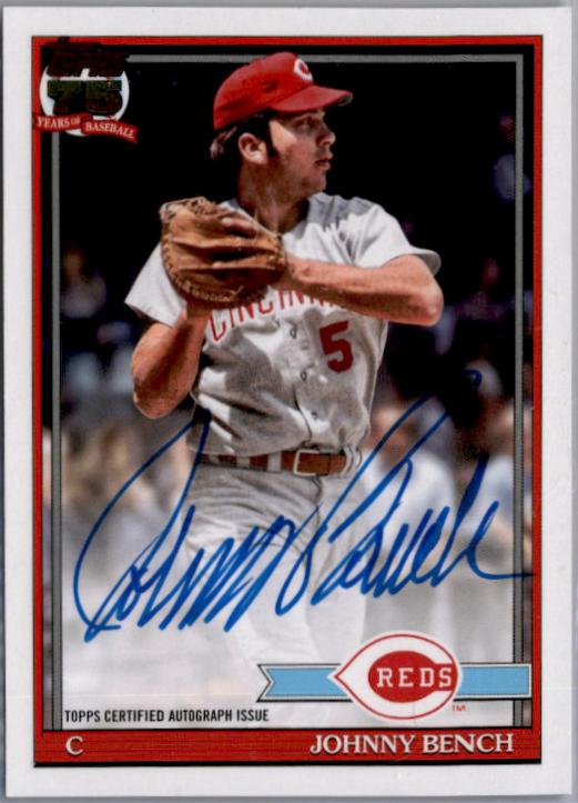 Johnny Bench #91A-JBE 2026 Topps Baseball 1991 Topps Autographs