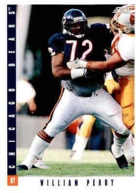 William Perry #185 Football Cards 1993 Panini Score