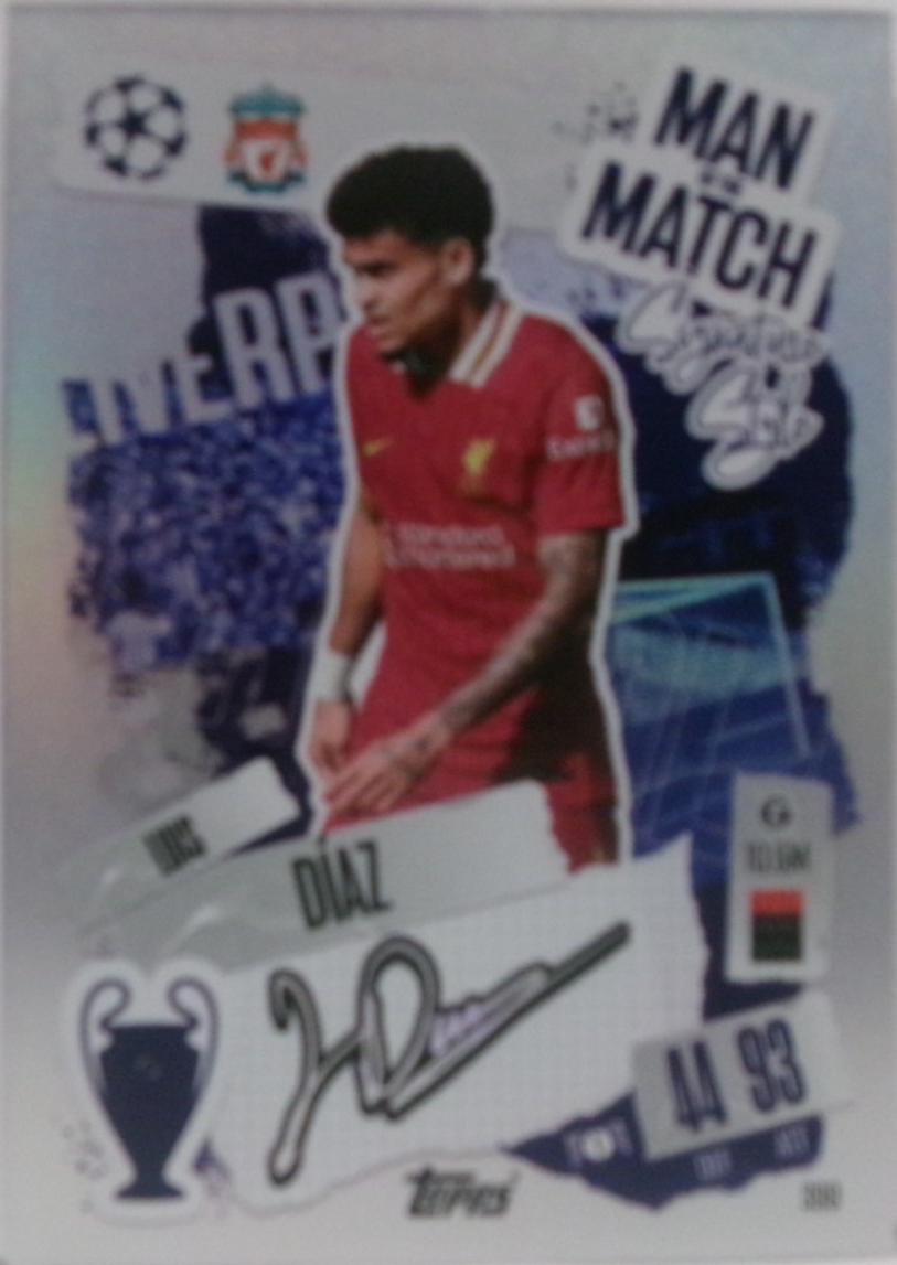 Luis Diaz #399 2024 Topps Match Attax UEFA