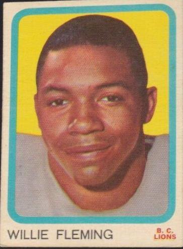Willie Fleming #1 Football Cards 1963 Topps CFL