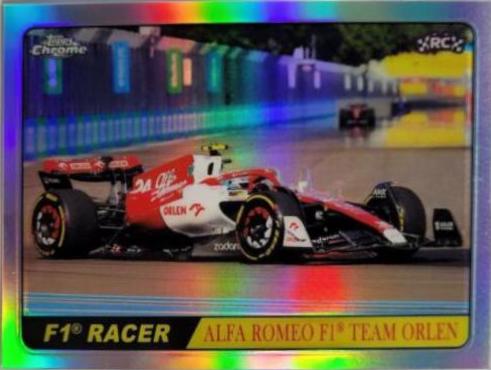 Zhou Guanyu #T68-GZ Racing Cards 2022 Topps Chrome Formula 1 1968 Hot Rods