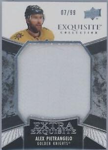 Alex Pietrangelo #ECE-AP Hockey Cards 2024 Upper Deck Black Diamond Extra Exquisite Jersey