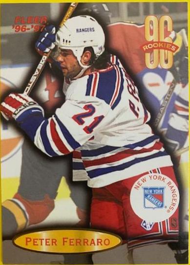 Peter Ferraro #126 Hockey Cards 1996 Fleer