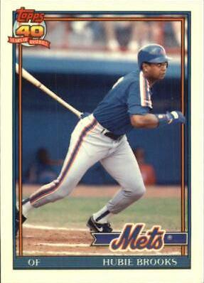 Hubie Brooks #14T Baseball Cards 1991 Topps Traded Tiffany