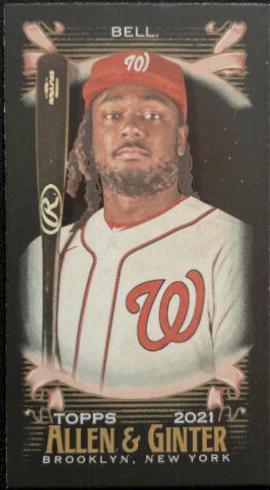 Josh Bell #5 Baseball Cards 2021 Topps Allen & Ginter X