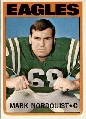Mark Nordquist #102 Football Cards 1972 Topps
