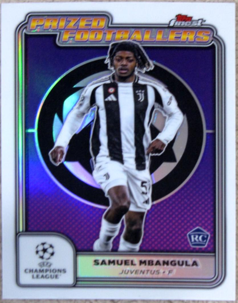 Samuel Mbangula #PF-14 2024 Topps Finest UEFA Prized Footballers