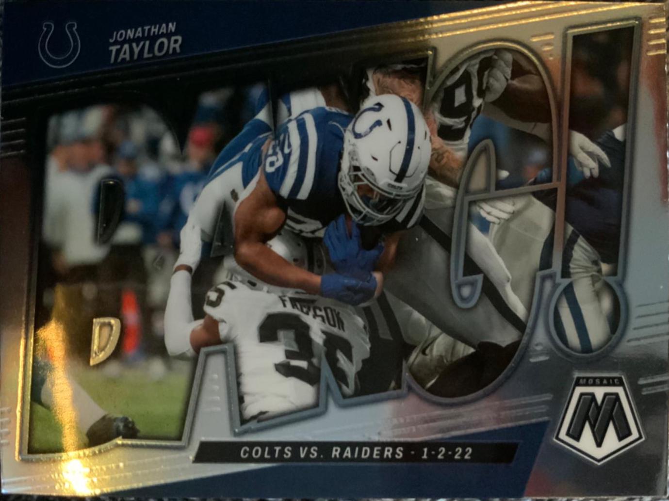 Jonathan Taylor #B-2 Football Cards 2022 Panini Mosaic Bang