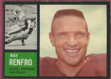 Ray Renfro #27 Football Cards 1962 Topps