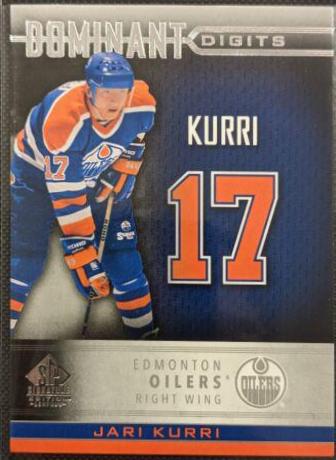 Jari Kurri #DD-17 Hockey Cards 2020 SP Signature Edition Legends Dominant Digits