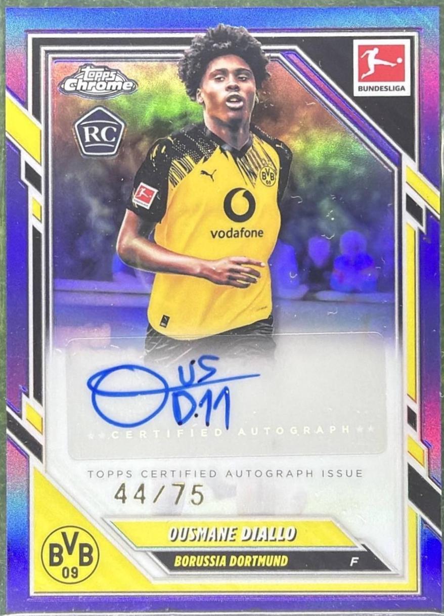 Ousmane Diallo #BA-OD 2025 Topps Chrome Bundesliga Autograph Soccer