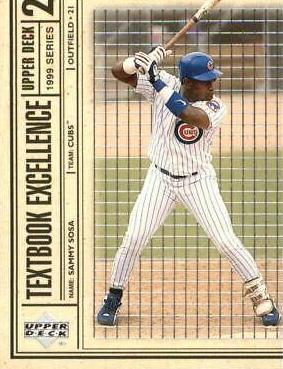 Sammy Sosa #T10 Baseball Cards 1999 Upper Deck Textbook Excellence