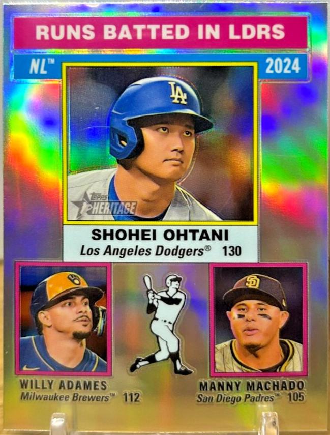 Manny Machado / Willy Adames / Shohei Ohtani [Silver Sparkle Variation] #195