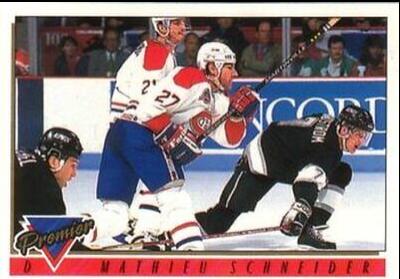 Mathieu Schneider #163 Hockey Cards 1993 O-Pee-Chee Premier