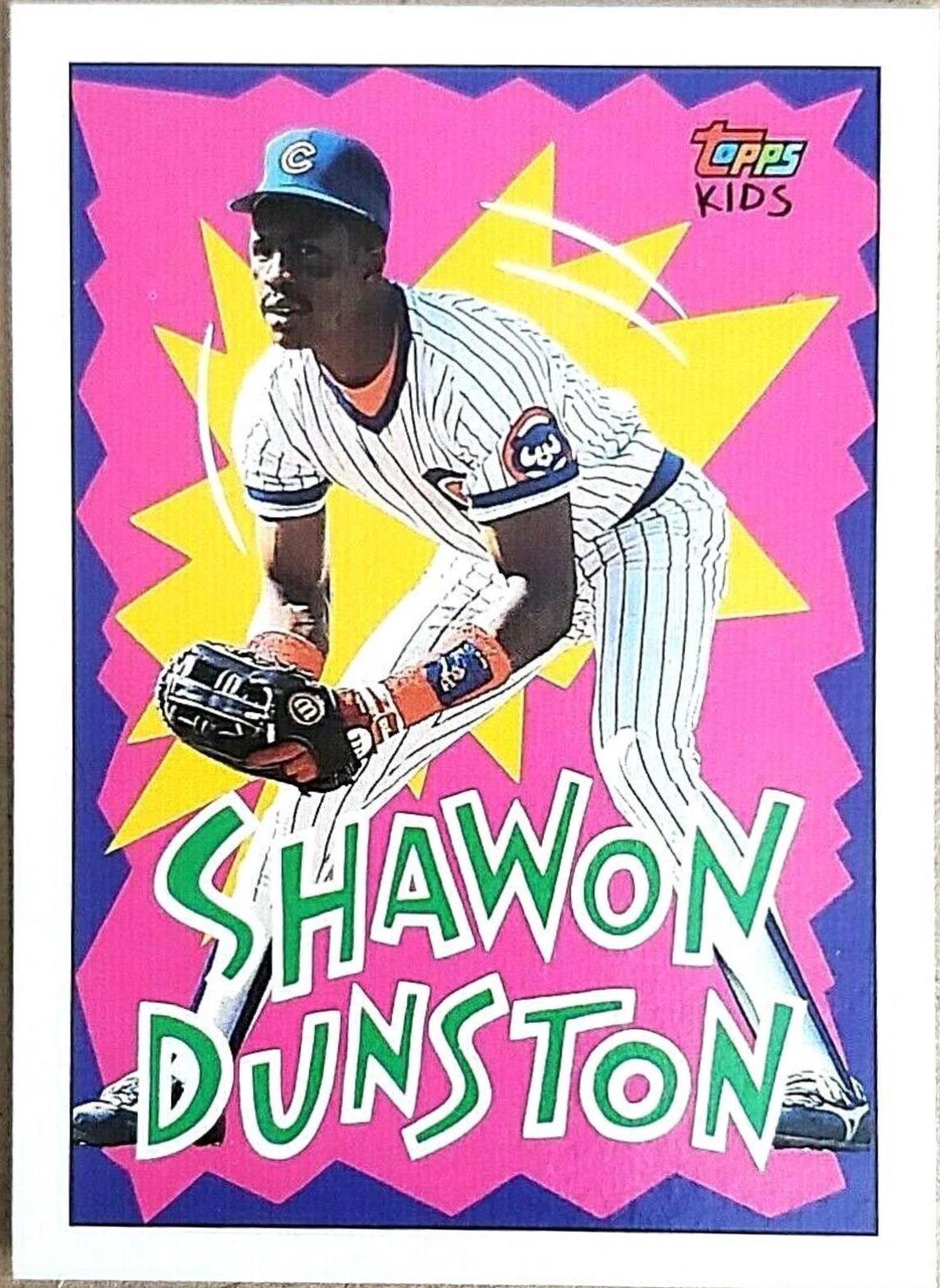 Shawon Dunston #5 Baseball Cards 1992 Topps Kids