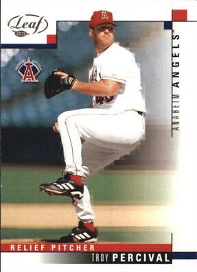 Troy Percival #9 Baseball Cards 2003 Leaf