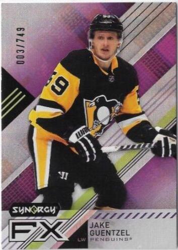 Jake Guentzel #FX-JG Hockey Cards 2021 Upper Deck Synergy FX