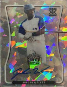 Jordan Walker #BA-JW1 2020 Leaf Metal Draft Autographs Baseball