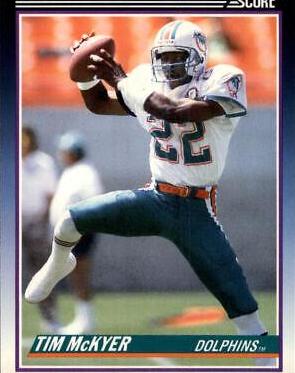 Tim McKyer #38T Football Cards 1990 Panini Score Supplemental