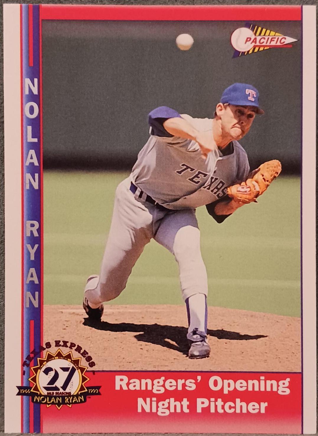 Nolan Ryan #221 Baseball Cards 1991 Pacific Nolan Ryan
