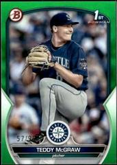 Teddy McGraw [Green] #BD-73 Baseball Cards 2023 Bowman Draft Prices