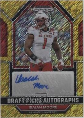 Isaiah Moore #DPA-IMO Football Cards 2023 Panini Prizm Draft Picks Autographs