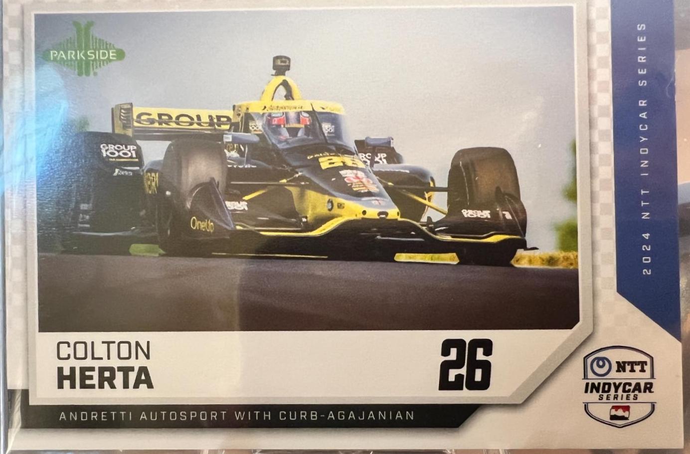 Colton Herta #20 Racing Cards 2024 Parkside NTT IndyCar