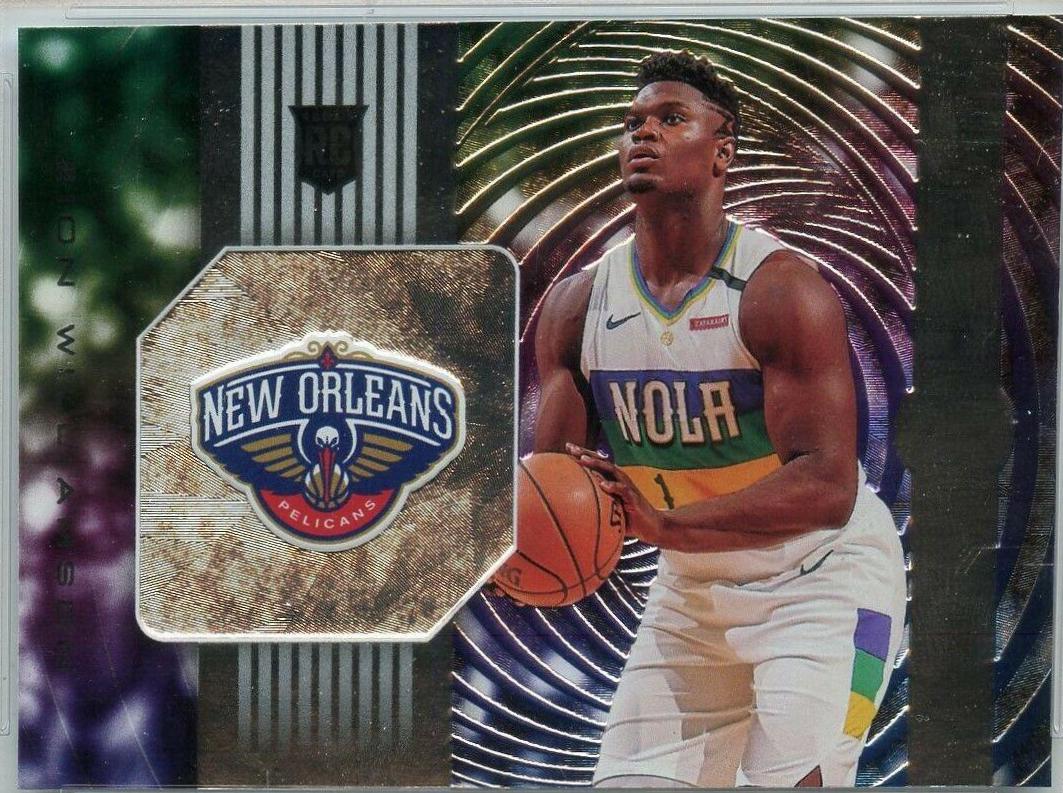 Zion Williamson #1 Basketball Cards 2019 Panini Illusions Instant Impact