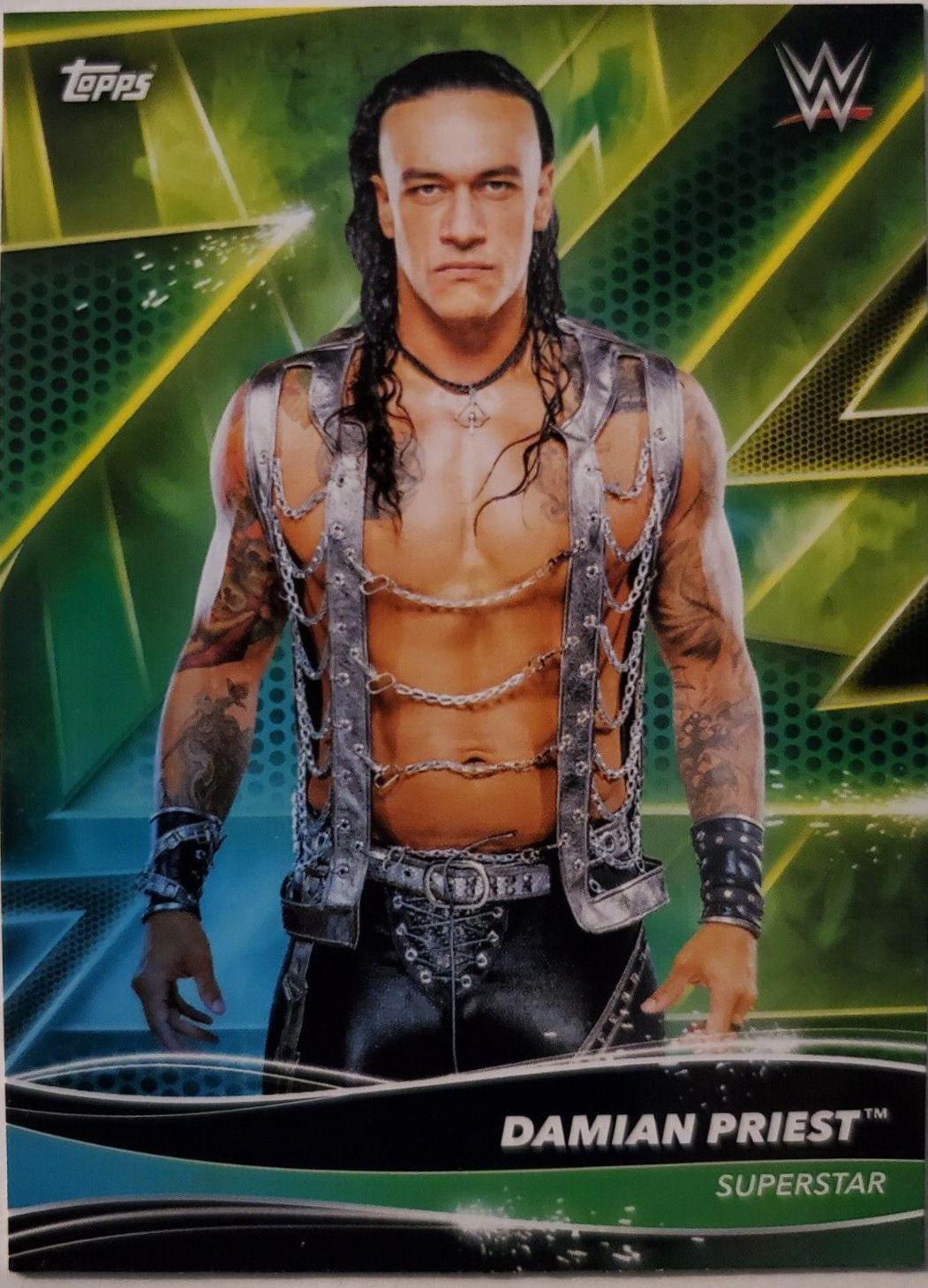 Damian Priest #25 Wrestling Cards 2021 Topps WWE Superstars
