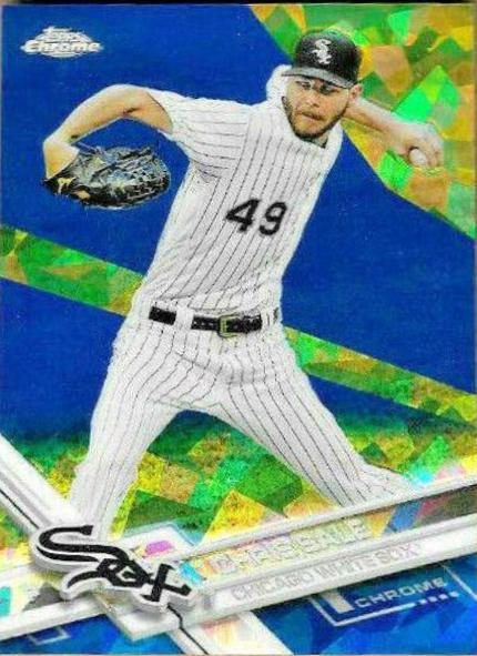 Chris Sale #9 Baseball Cards 2017 Topps Chrome Sapphire