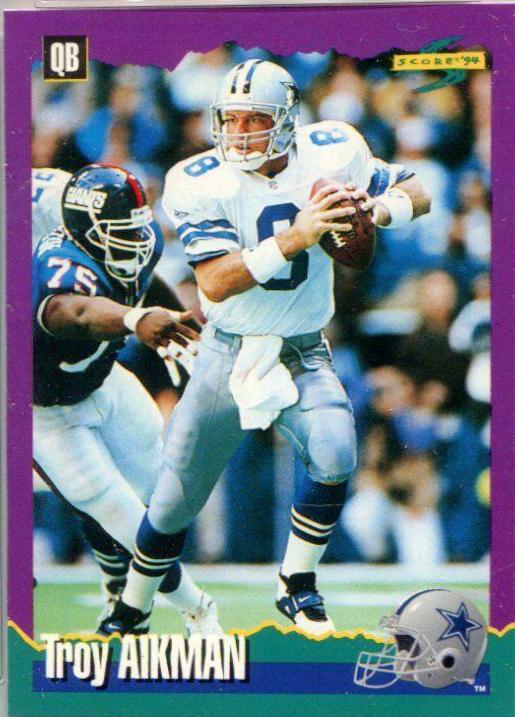 Troy Aikman #2 Football Cards 1994 Panini Score