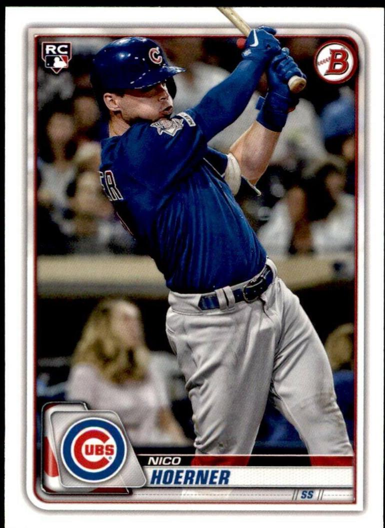 Nico Hoerner #72 Baseball Cards 2020 Bowman