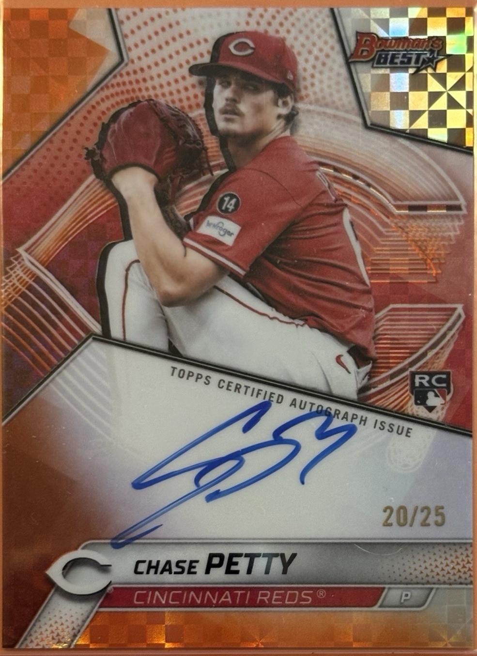 Chase Petty [Orange X-Fractor] #B25-CP