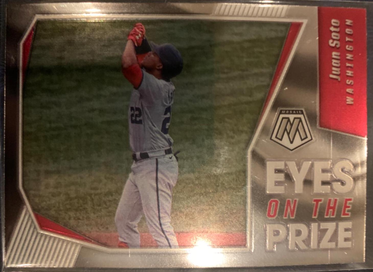 Juan Soto #EOP6 Baseball Cards 2021 Panini Mosaic Eyes on the Prize